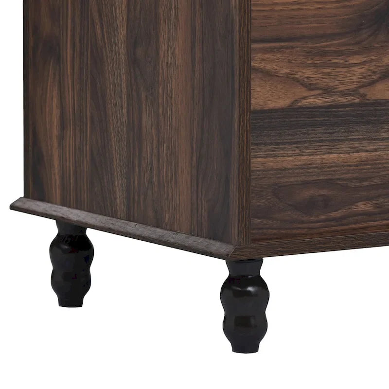 Porte-manteau moderne, banc d'entrée avec 2 étagères de rangement ouvertes, 4 patères doubles métalliques, pour entrée et couloir