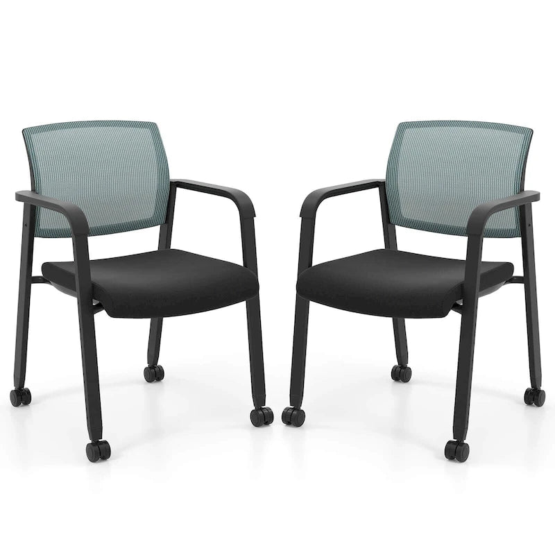 Chaises de conférence empilables de bureau en tissu maillé