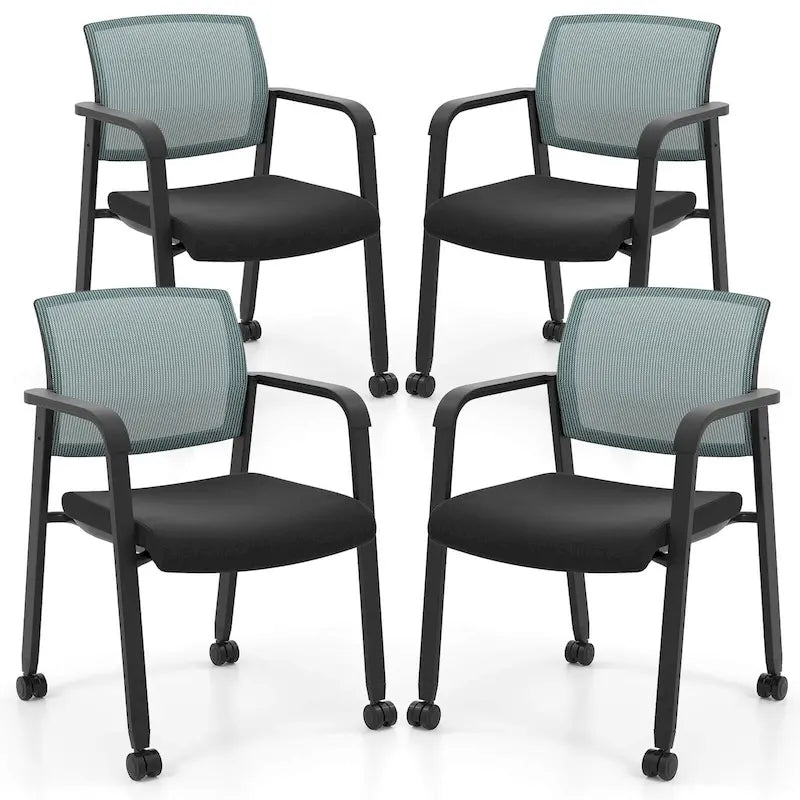 Chaises de conférence empilables de bureau en tissu maillé