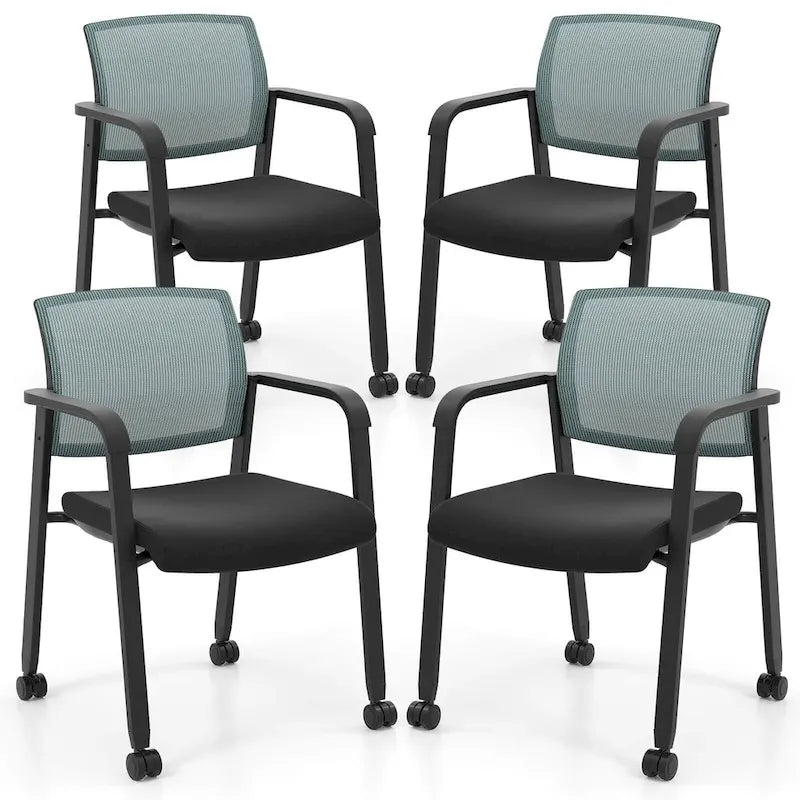 Chaises de conférence empilables de bureau en tissu maillé