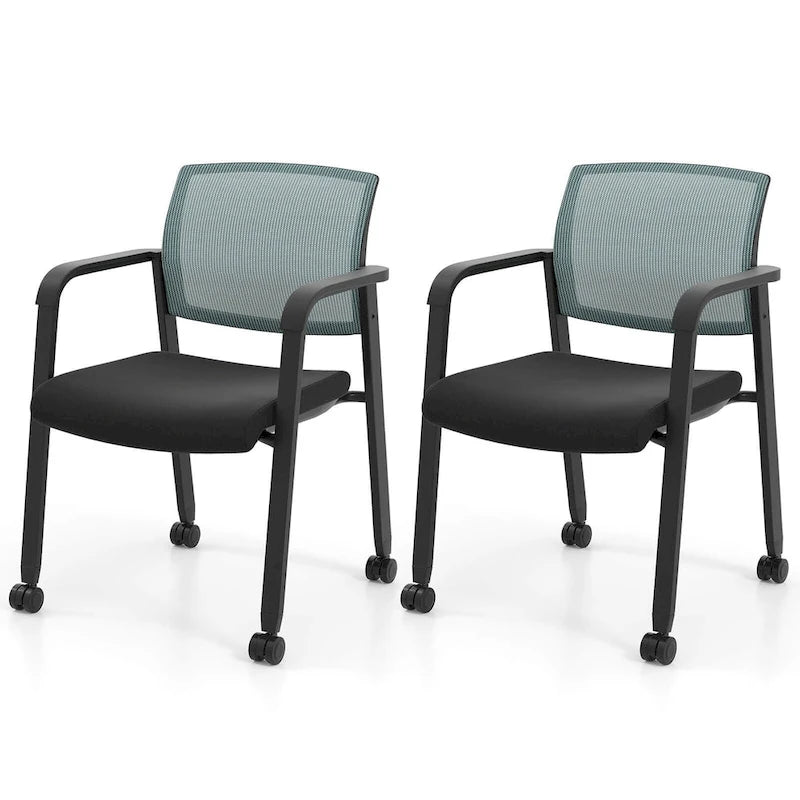 Chaises de conférence empilables de bureau en tissu maillé