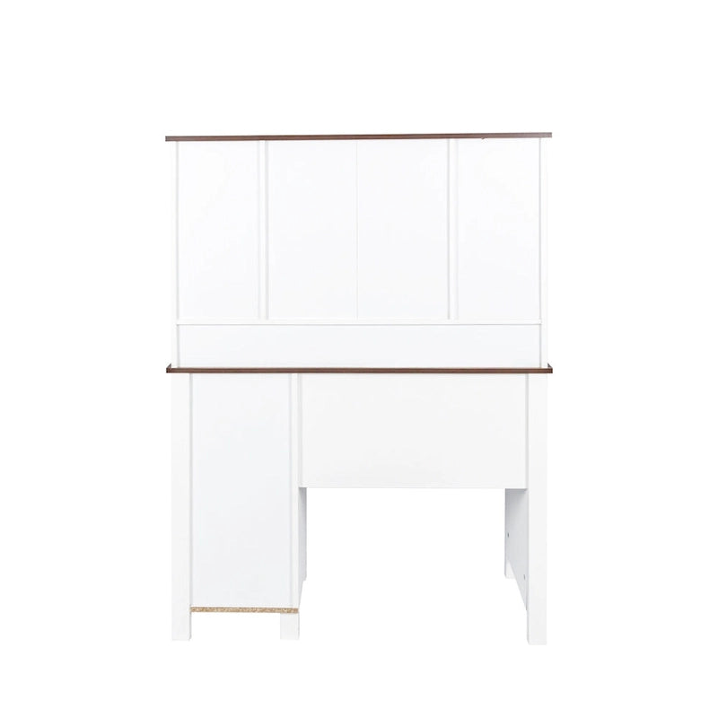 Coiffeuse de 106 cm de large avec 4 tiroirs et 1 meuble de rangement Coiffeuse