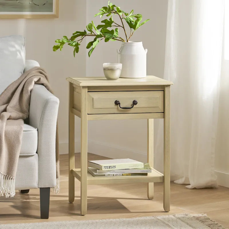 Table d'appoint en bois d'acacia