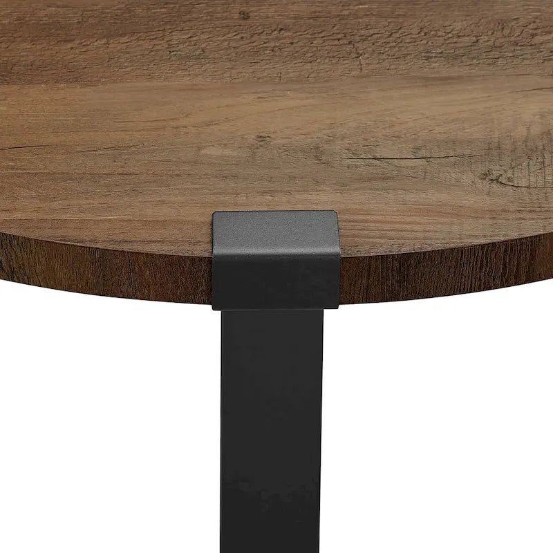 Table basse ronde en métal Wrap