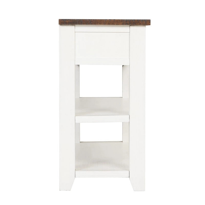 Table console en pin massif de 48 pouces avec 3 tiroirs de rangement et 2 étagères. Table d'appoint moderne pour entrée de canapé. Facile à assembler.