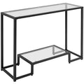 Console de table moderne en verre trempé pour entrée/véranda