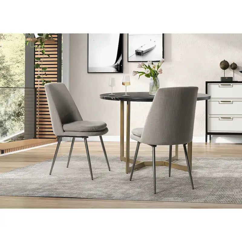 Chaises de salle à manger modernes et contemporaines avec pieds en métal