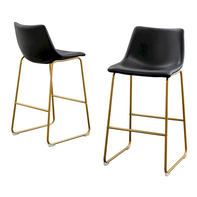 Tabouret de bar en similicuir de la meilleure qualité (lot de 2)