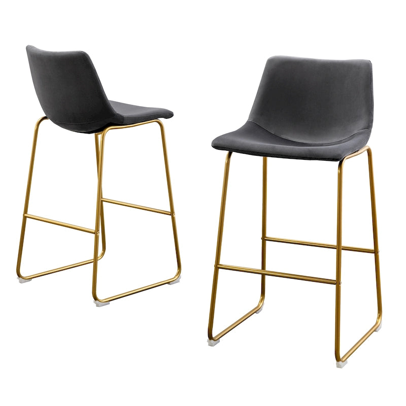 Tabouret de bar en similicuir de la meilleure qualité (lot de 2)