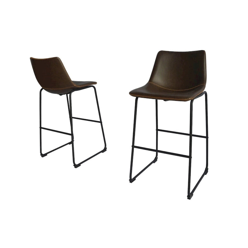 Tabouret de bar en similicuir de la meilleure qualité (lot de 2)