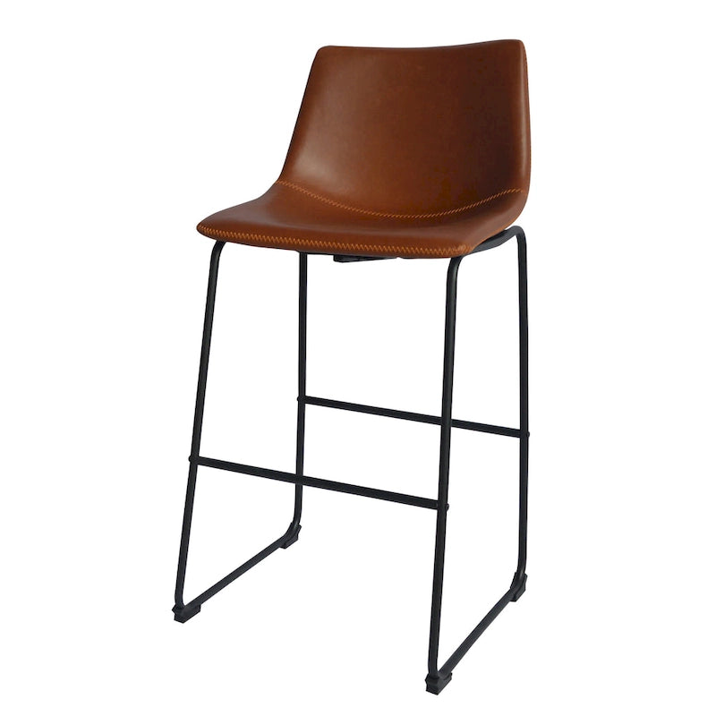 Tabouret de bar en similicuir de la meilleure qualité (lot de 2)