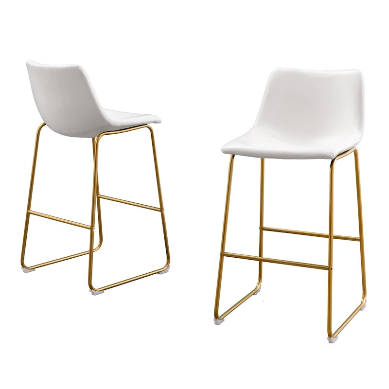 Tabouret de bar en similicuir de la meilleure qualité (lot de 2)