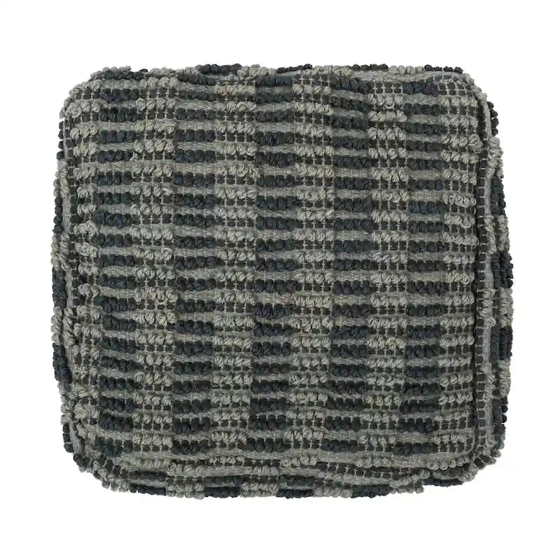 Pouf Cube en Tissu Bohème