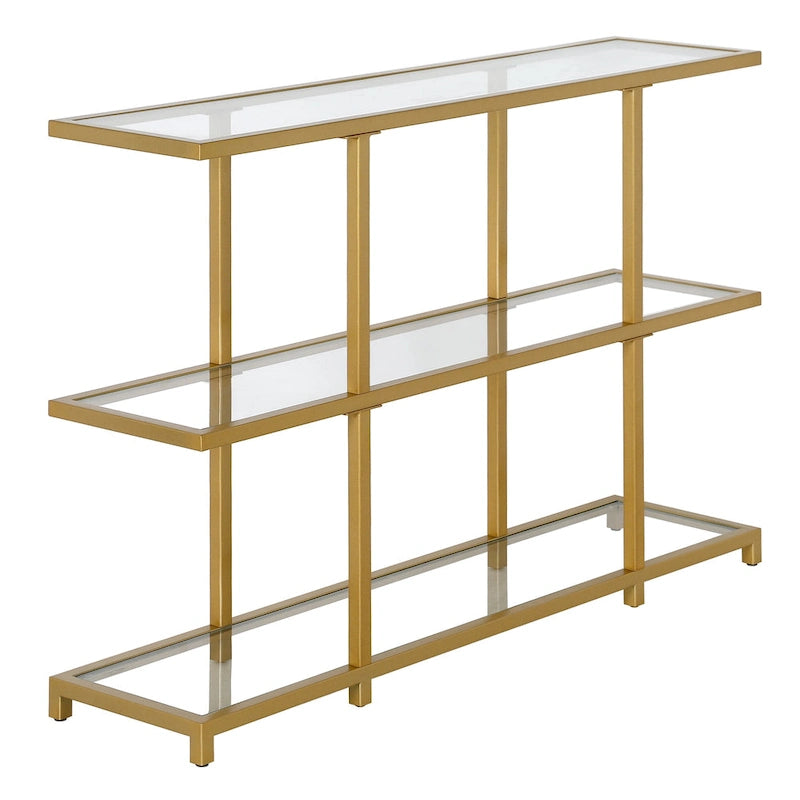 Console en verre trempé, minimaliste et moderne