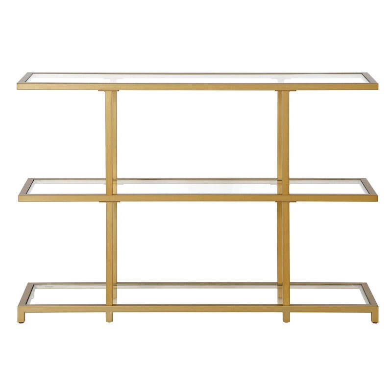 Console en verre trempé, minimaliste et moderne