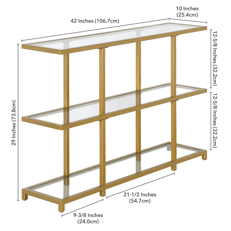 Console en verre trempé, minimaliste et moderne