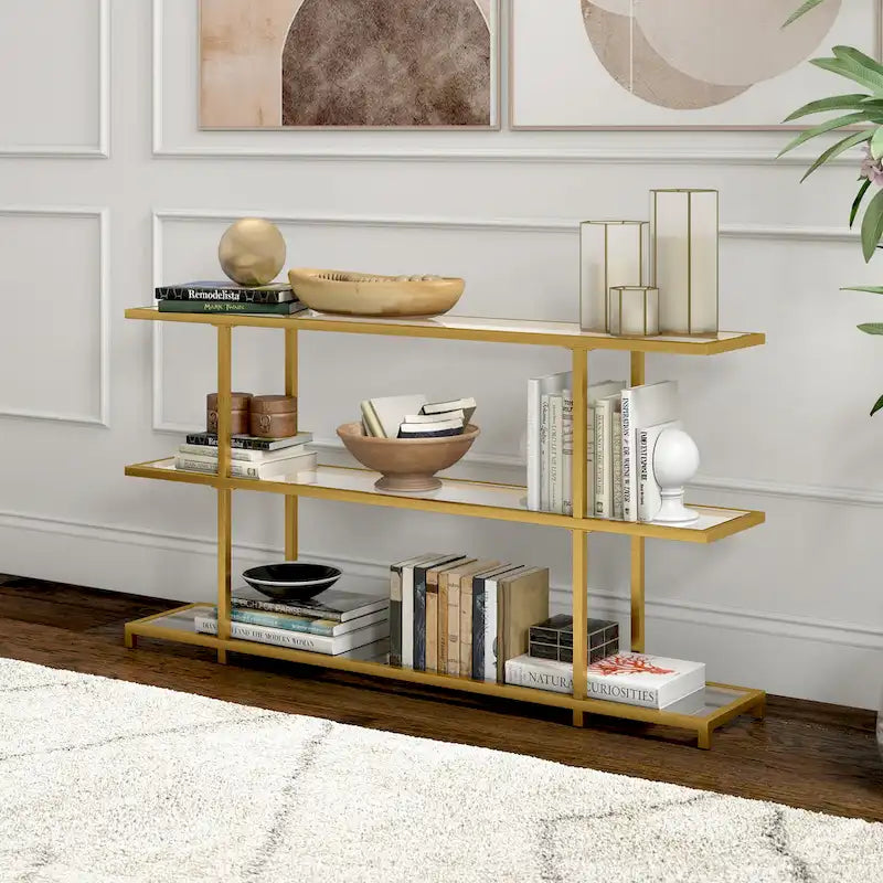 Console en verre trempé, minimaliste et moderne