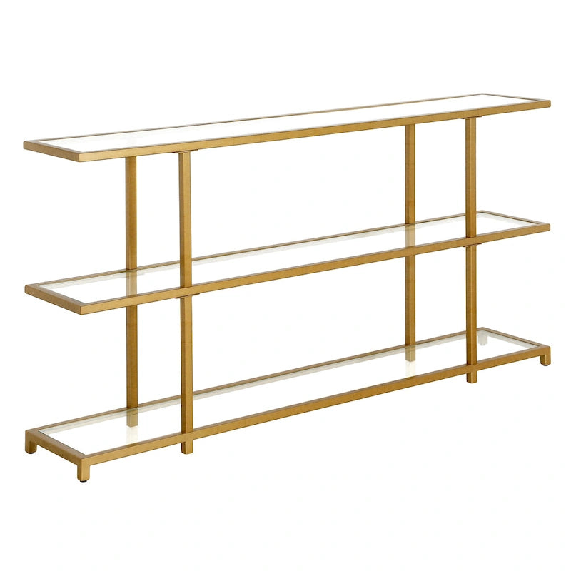 Console en verre trempé, minimaliste et moderne