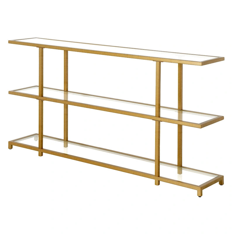 Console en verre trempé, minimaliste et moderne
