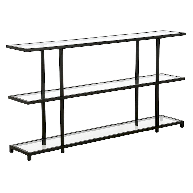 Console en verre trempé, minimaliste et moderne