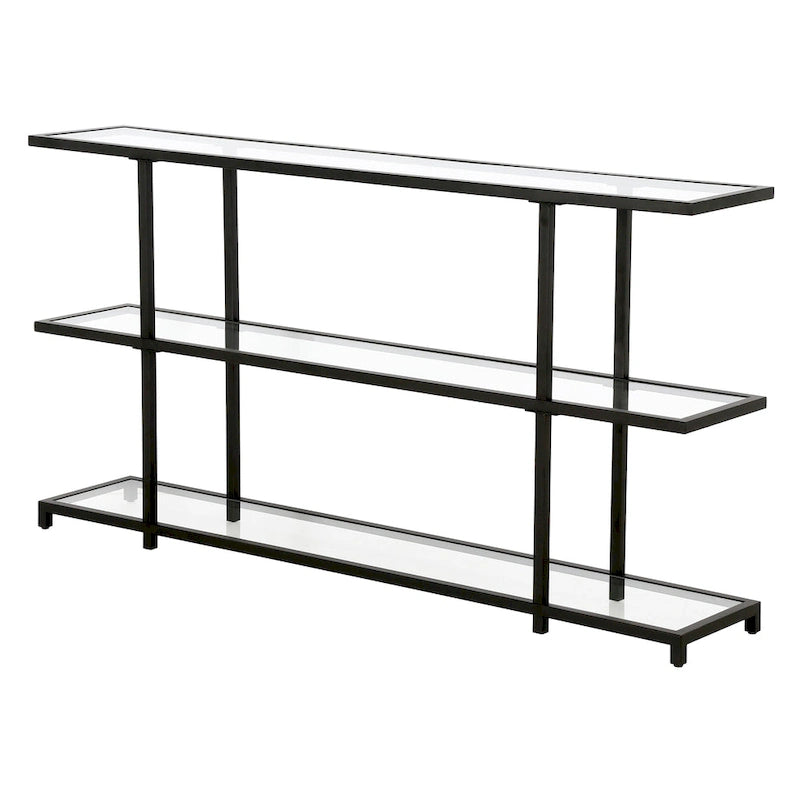 Console en verre trempé, minimaliste et moderne