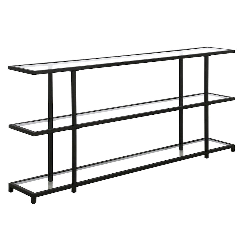 Console en verre trempé, minimaliste et moderne