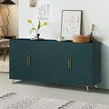 Meuble TV en bois avec armoire de rangement et étagères réglables - 15,70 x 60,00 x 32,30