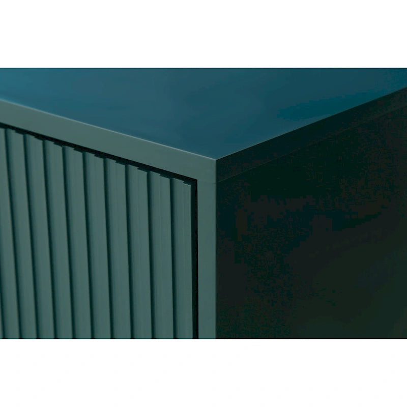 Meuble TV en bois avec armoire de rangement et étagères réglables - 15,70 x 60,00 x 32,30