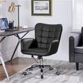 Chaise de bureau en similicuir avec accoudoirs rembourrés Chaise de bureau moderne - N/A