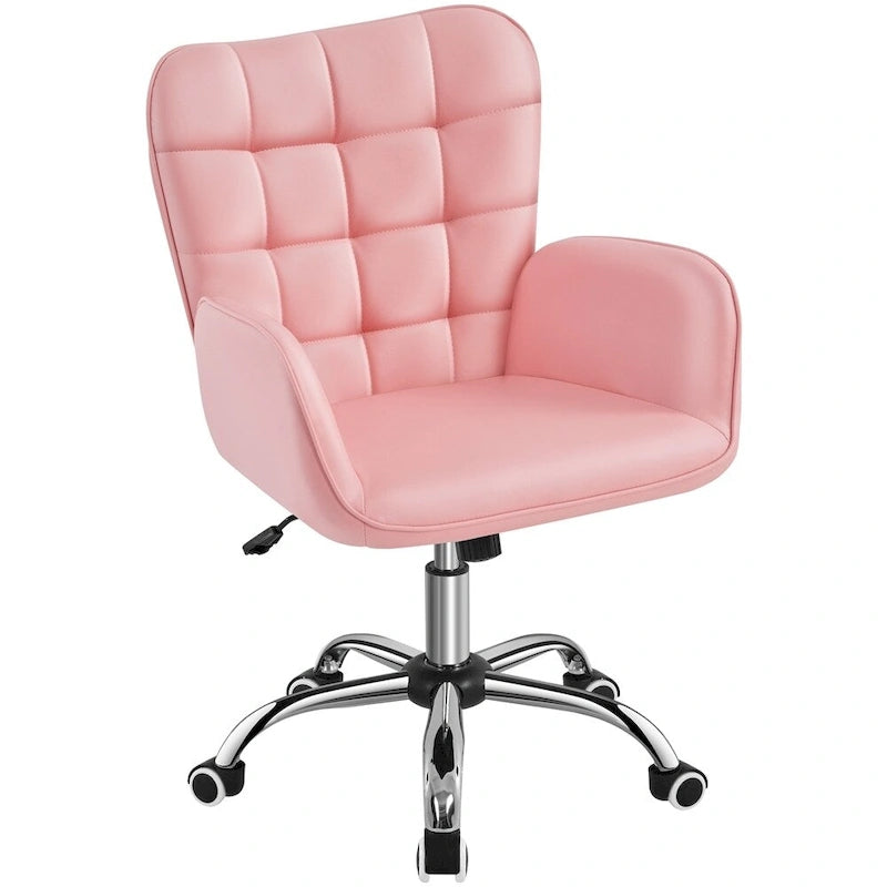 Chaise de bureau en similicuir avec accoudoirs rembourrés Chaise de bureau moderne - N/A