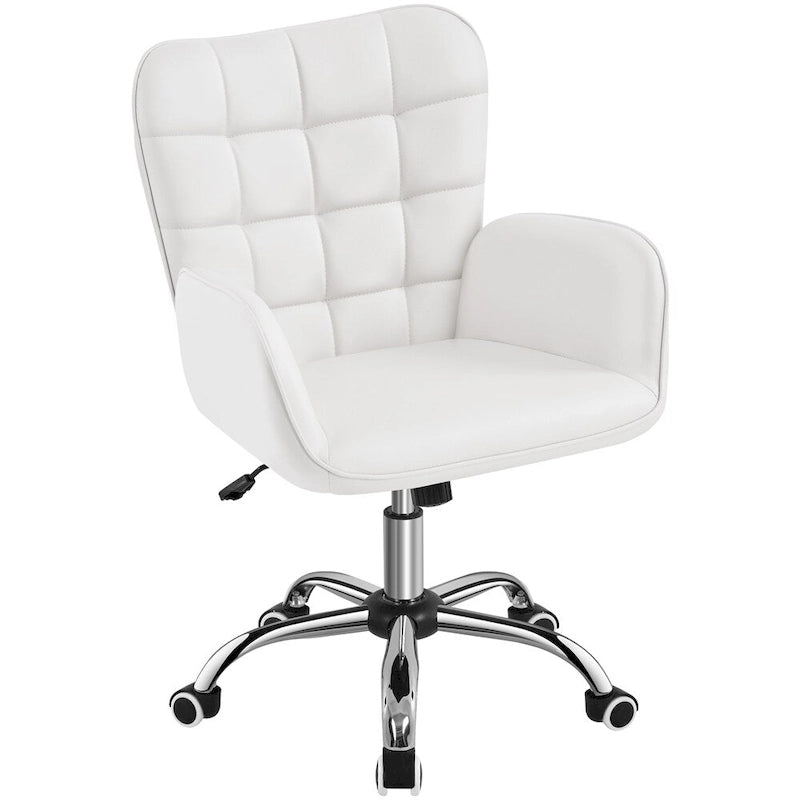 Chaise de bureau en similicuir avec accoudoirs rembourrés Chaise de bureau moderne - N/A