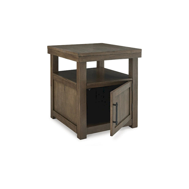 Table d'appoint marron - 24 l. x 26 p. x 26,63 h.