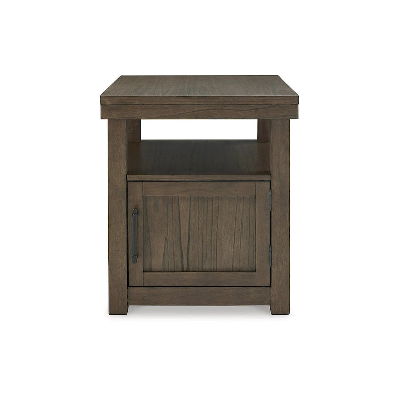 Table d'appoint marron - 24 l. x 26 p. x 26,63 h.