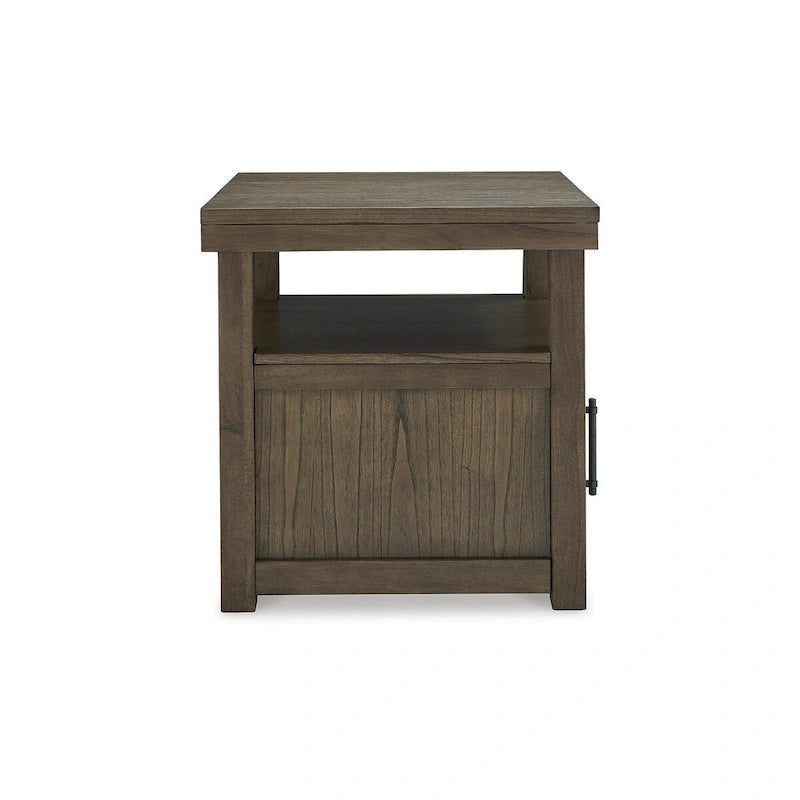 Table d'appoint marron - 24 l. x 26 p. x 26,63 h.