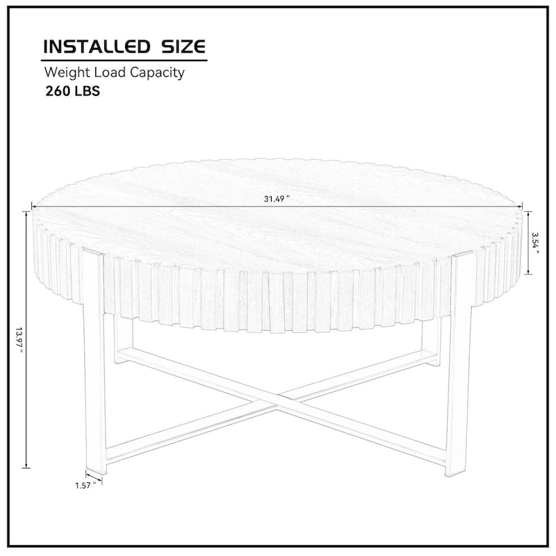 Table basse ronde pour salon