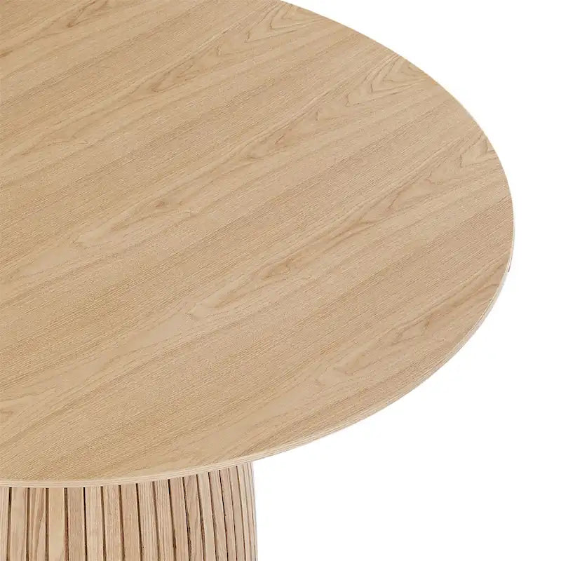 Table à Manger Ronde Table de Cuisine Moderne en Bois