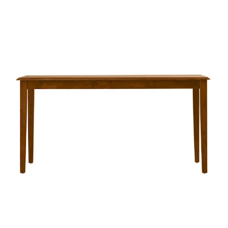 Table à manger rectangulaire de 152 cm, pieds effilés, noyer foncé