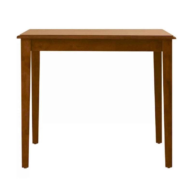 Table à manger rectangulaire de 152 cm, pieds effilés, noyer foncé
