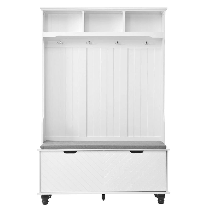 Meuble d'entrée 4-en-1 avec banc de rangement