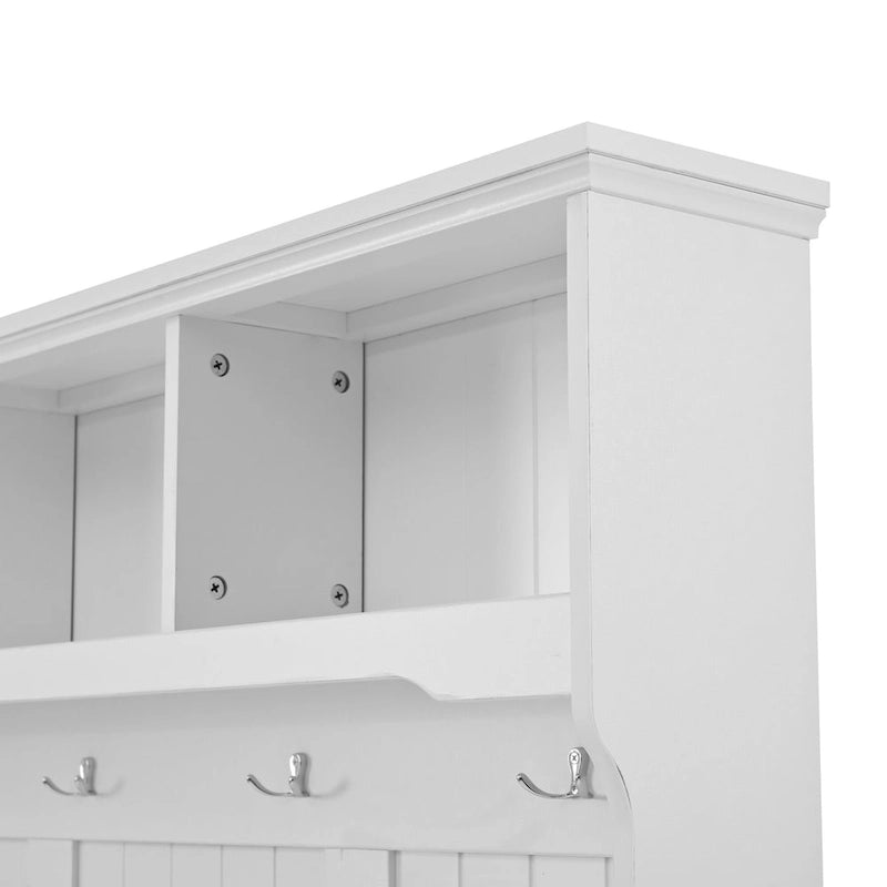 Meuble d'entrée 4-en-1 avec banc de rangement