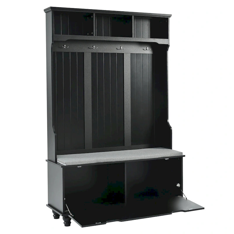 Meuble d'entrée 4-en-1 avec banc de rangement