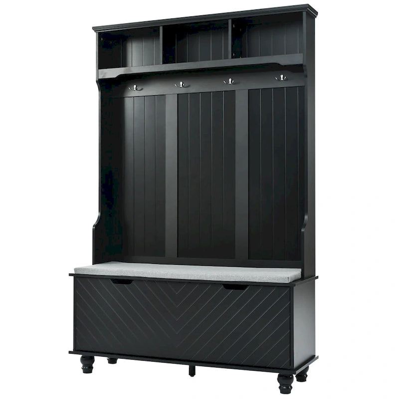 Meuble d'entrée 4-en-1 avec banc de rangement