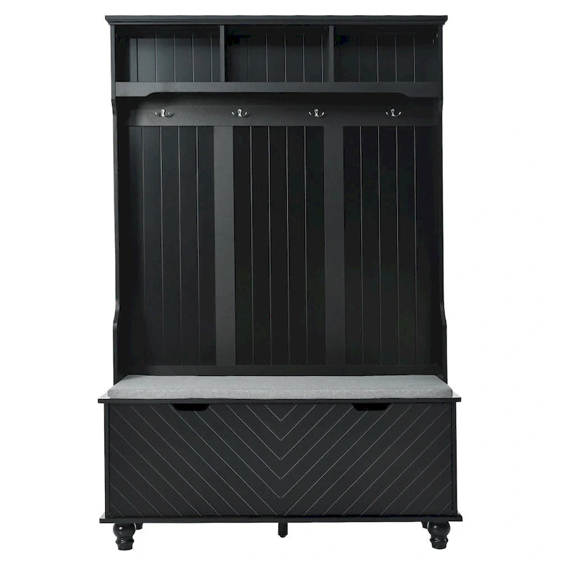 Meuble d'entrée 4-en-1 avec banc de rangement