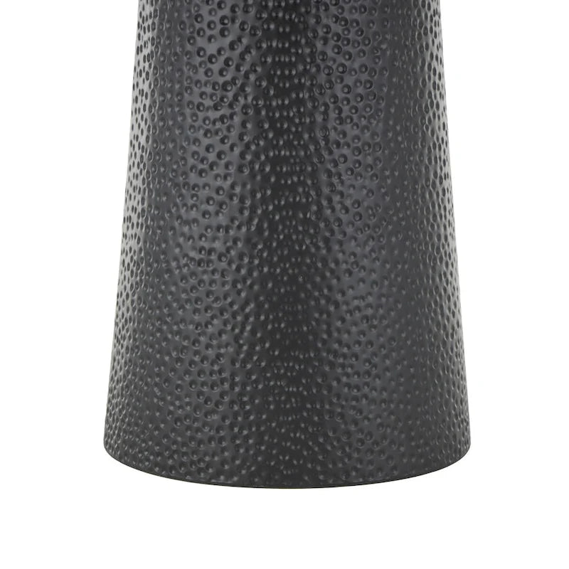 Table d'appoint ou de chevet en métal faite main avec plateau en corde
