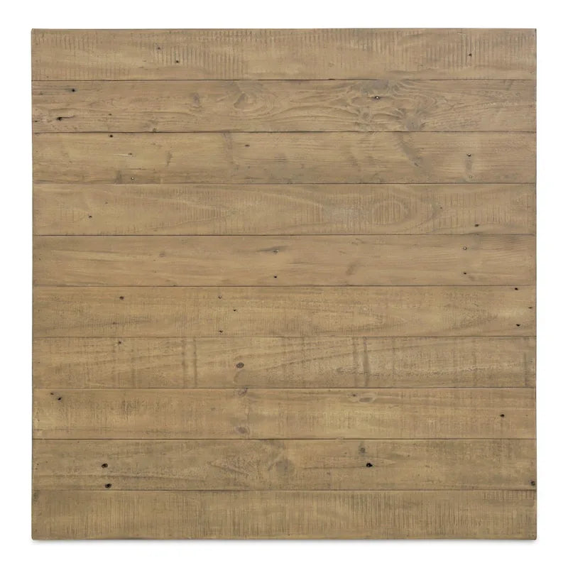 Table Basse Carrée en Bois, Marron - 80 x 80 x 40,5 cm